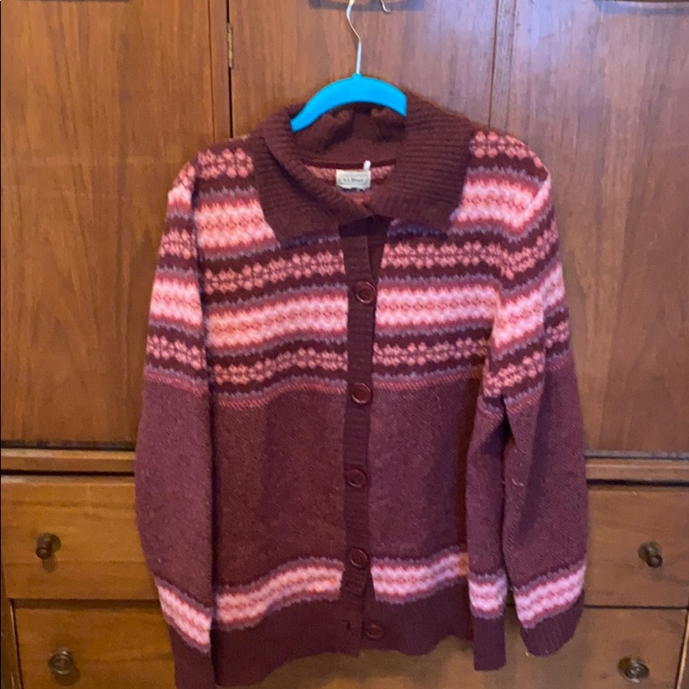 Button down sweater